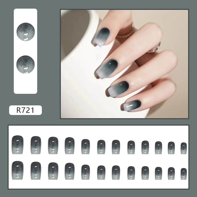 R721-r740 Full Cover Kuku Palsu Nail Art Tips Kuku Palsu Isi 24pcs/box