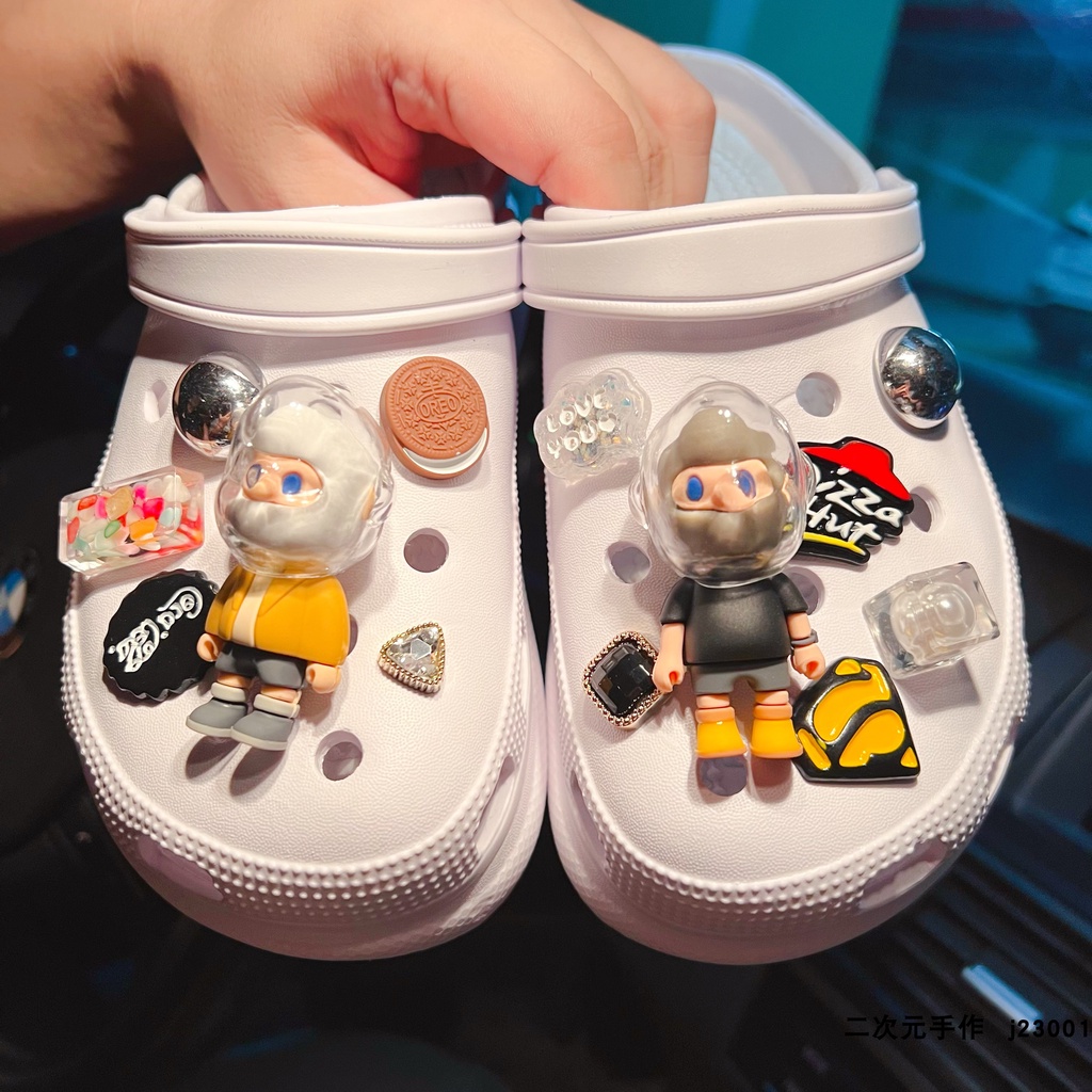 @shinydiy Crocs jibbitz diy Shoe accessorie ins Shoe Decoration Sticker crocs clog jibbitz Gesper Sepatu Untuk crocs charm pin【asesoris wanita｜crocs jibbitz】