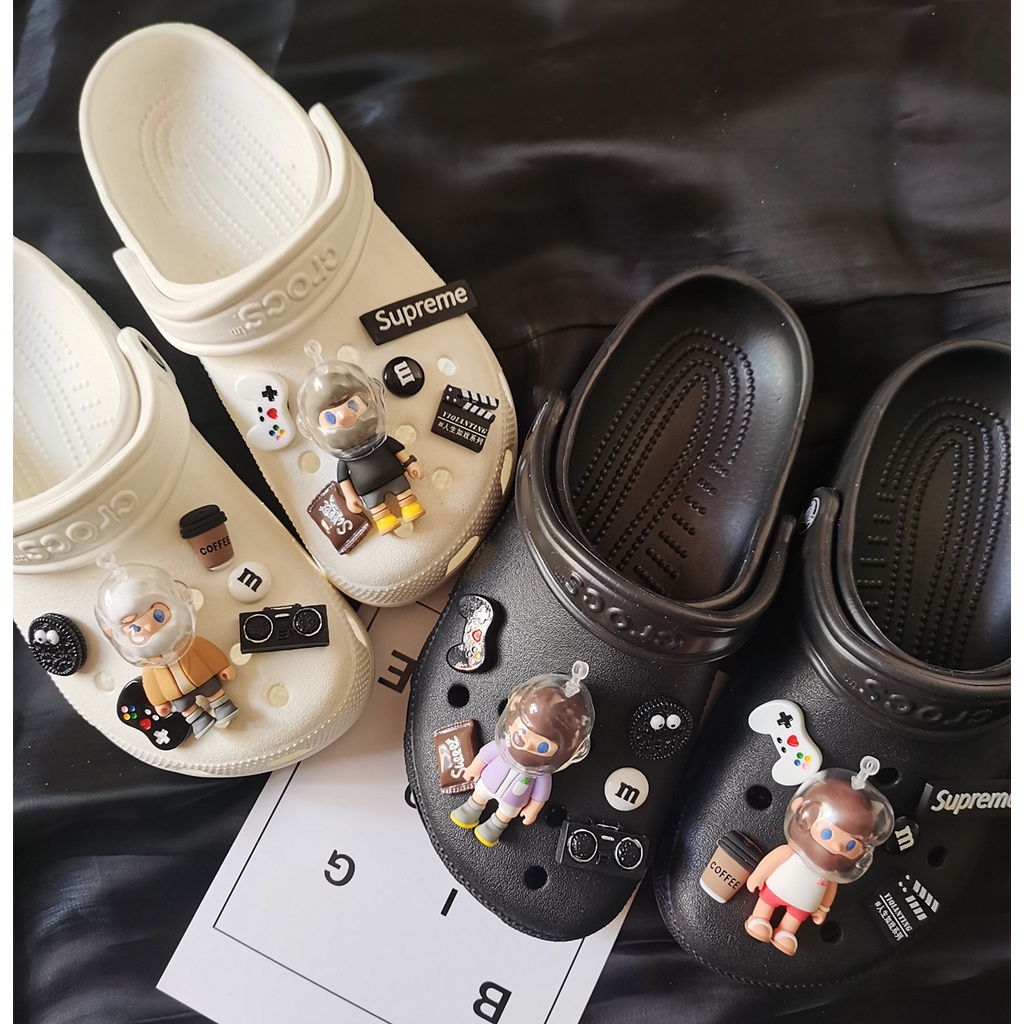 @shinydiy Crocs jibbitz diy Shoe accessorie ins Shoe Decoration Sticker crocs clog jibbitz Gesper Sepatu Untuk crocs charm pin【asesoris wanita｜crocs jibbitz】