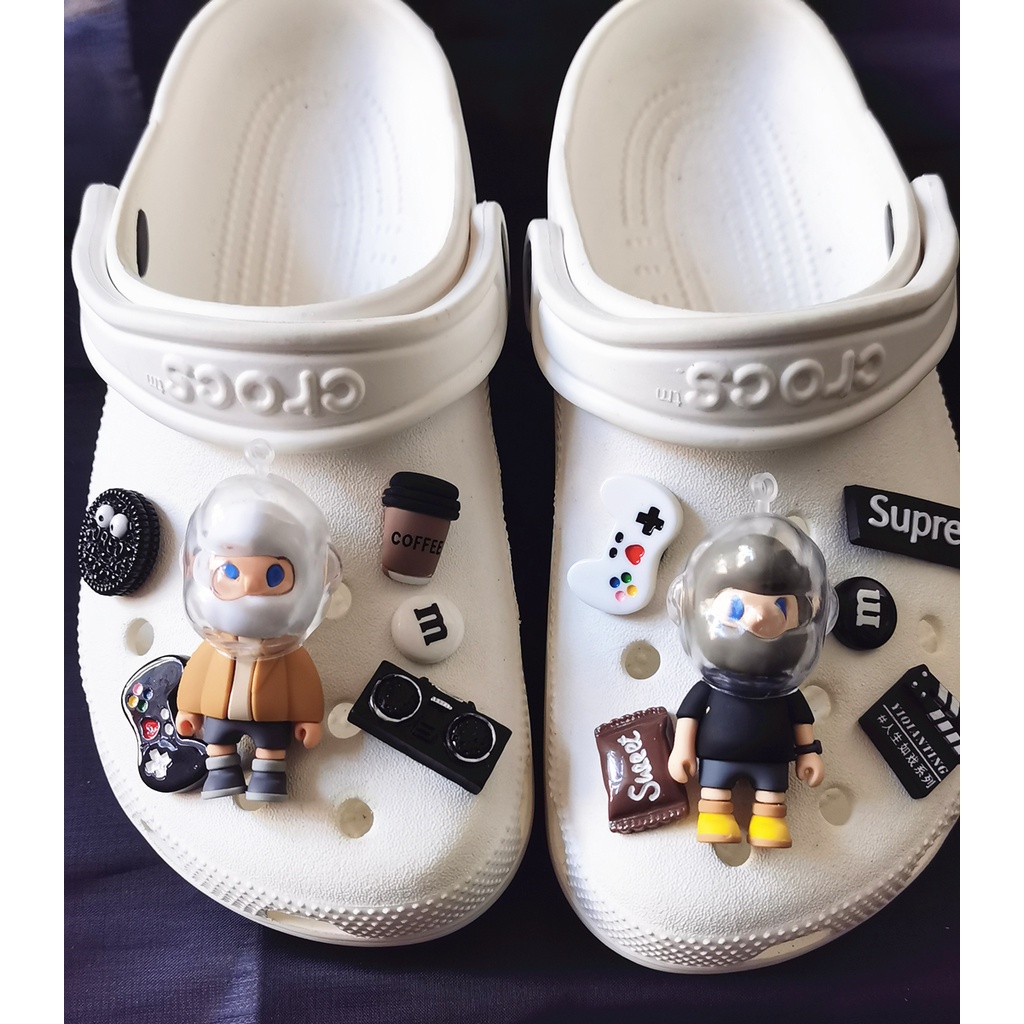 @shinydiy Crocs jibbitz diy Shoe accessorie ins Shoe Decoration Sticker crocs clog jibbitz Gesper Sepatu Untuk crocs charm pin【asesoris wanita｜crocs jibbitz】