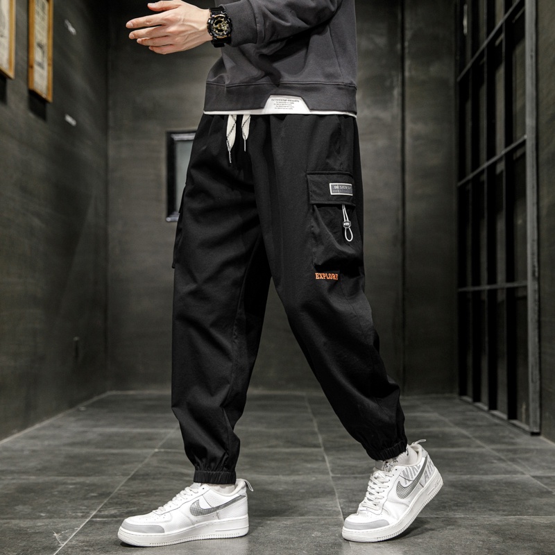 Celana Pria Celana Panjang Olahraga Multi-saku Overall Casual Sporty Fashion Pants K8820A