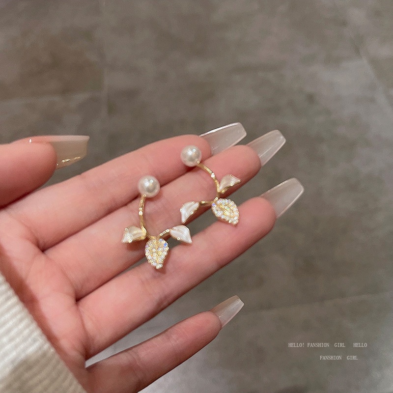 925jarum Perak Sederhana Bunga Anting Fashion Wanita Ear Studs