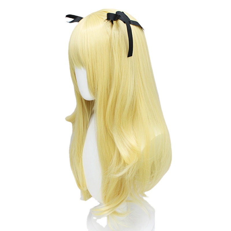 Genshin Impact Genshin Impact cos Wig Conviction Queen Double Ponytail Polar Night Real Dream Skin cosplay Rambut Palsu