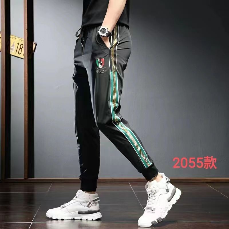 Spring/Summer Thin Casual Pants Slim Fit Tight Athletic Pants