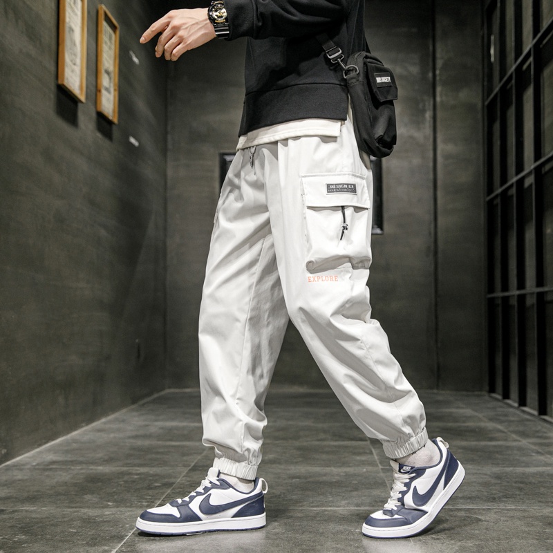 Celana Pria Celana Panjang Olahraga Multi-saku Overall Casual Sporty Fashion Pants K8820A