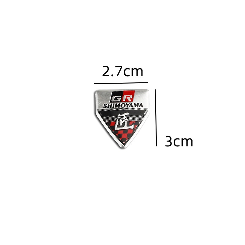 1x Aluminium GR GAZOO RACING/GR SPORT Logo Emblem Stiker Decal Scratch Blocking Untuk Toyota