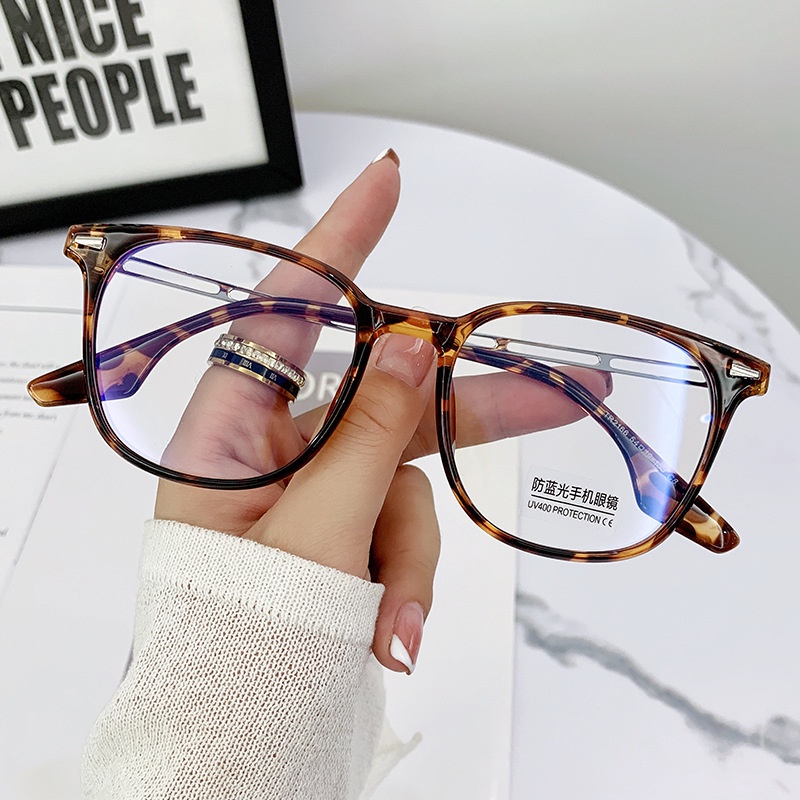 Kacamata Komputer Anti Radiasi Frame Biru Fashion TR 90kacamata Bisa Ganti Lensa