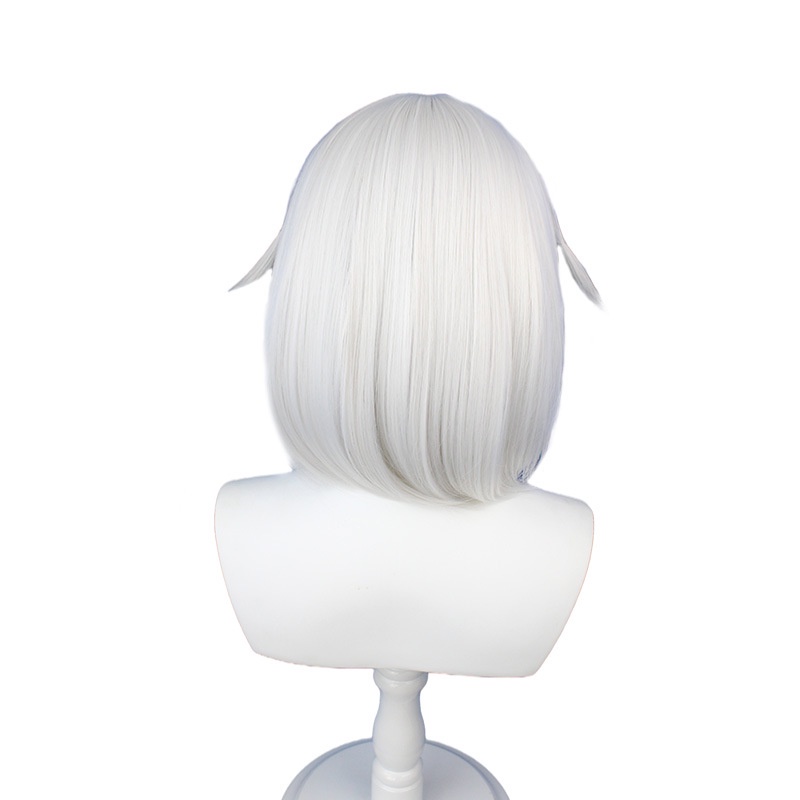 Wig Genshin Sumeru Pamon Kanbanniang cos Pendek Traveller Silver Grey Besar Inner Gesper Karakter Wig