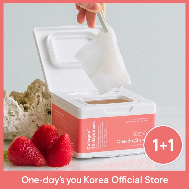 [1+1] ONE DAY'S YOU Collagen 30 Days Mask Skincare Korea Untuk Semua Jenis Kulit (30pcs x 2)