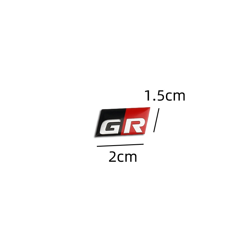 1x Aluminium GR GAZOO RACING/GR SPORT Logo Emblem Stiker Decal Scratch Blocking Untuk Toyota