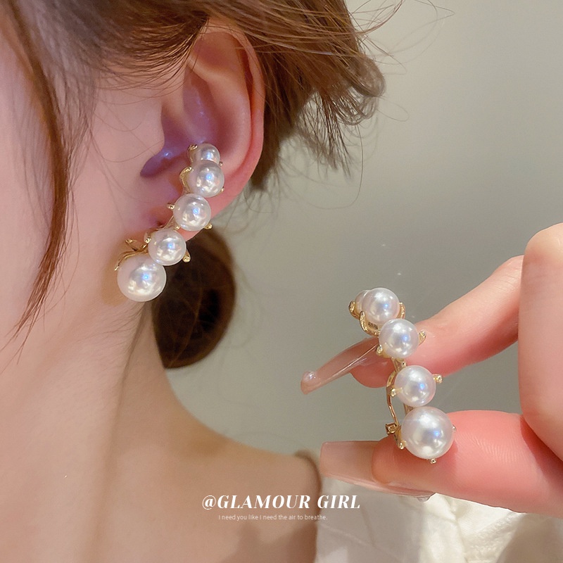 Anting Mutiara Korea Giwang Fashion Sederhana