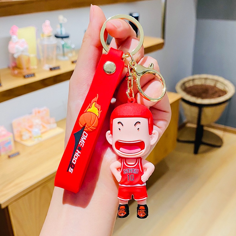 Anime Jepang SLAM DUNK Gantungan Kunci Boneka Liontin Fashion Key Ring Ransel Ornamen Aksesoris Jewelry