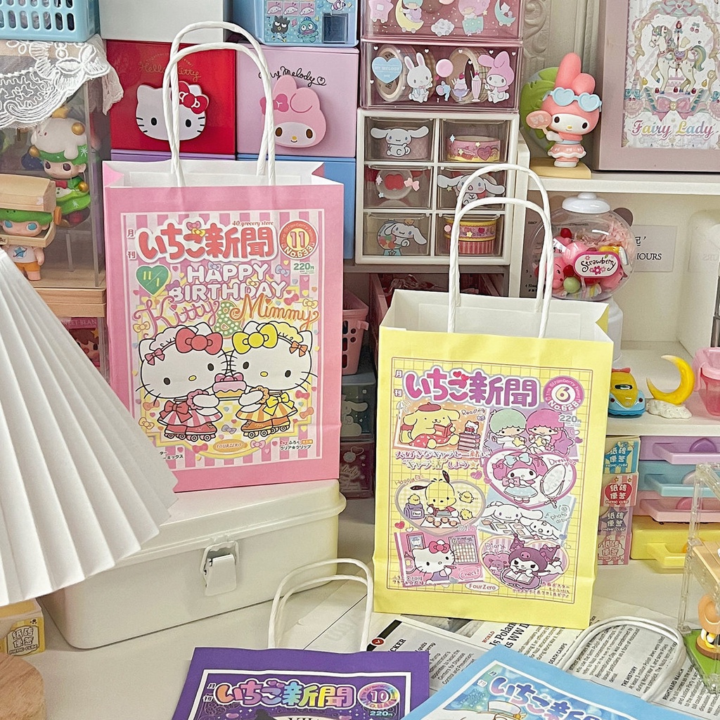 PAPER BAG SANRIO / TAS ULANG TAHUN SANRIO CINNAMOROLL KUROI MELODY JAPAN STYLE / GOODIE BAG SANRIO