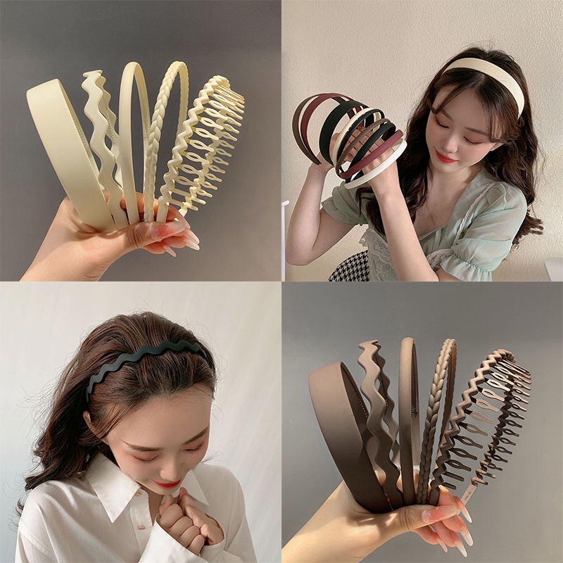 Headband Set Non-slip Toothed Headband Aksesoris Rambut