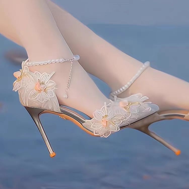 Sepatu Kristal Sense Desain Wanita Sepatu Hak Tinggi Wizard of Oz