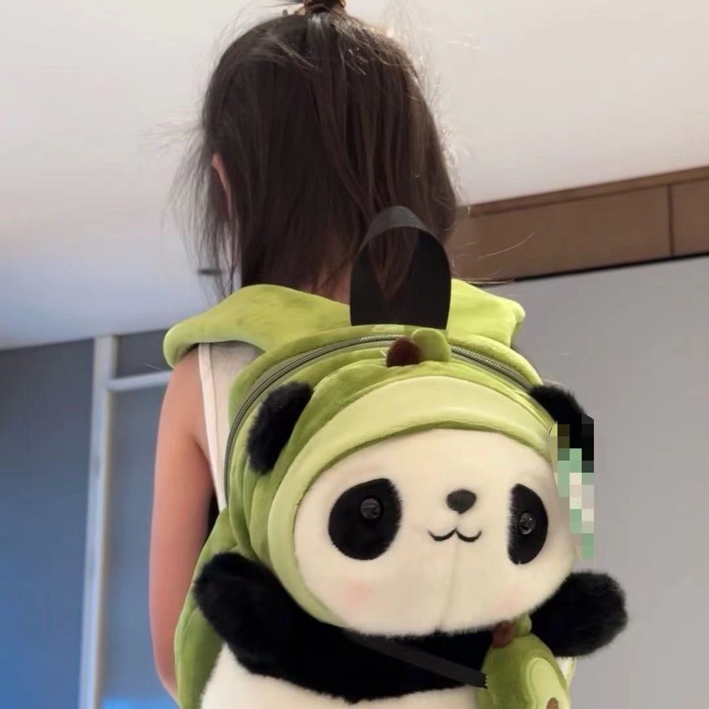 Tas Ransel Anak Laki-laki dan Perempuan, Tas Punggung Panda Gaya Diam Bayi Laki-laki dan Perempuan