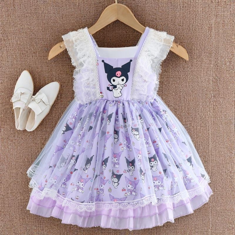 Gaun Putri Lolita Fashion Anak Perempuan Terlaris Gaun Kuromi