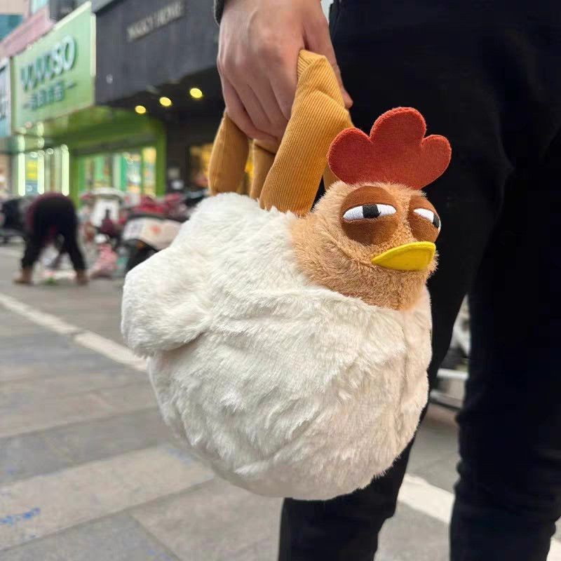 Tas Punggung Tunggal Ayam Manis Komuter Mainan Mewah Tas Selempang Kartun Lucu