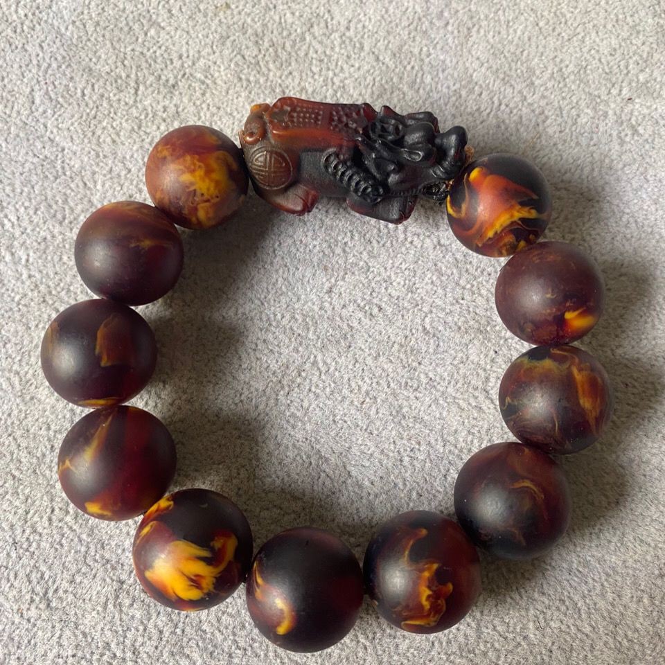 Ambergris Gambar Uang Asli Pi Xiu Gelang Genggam