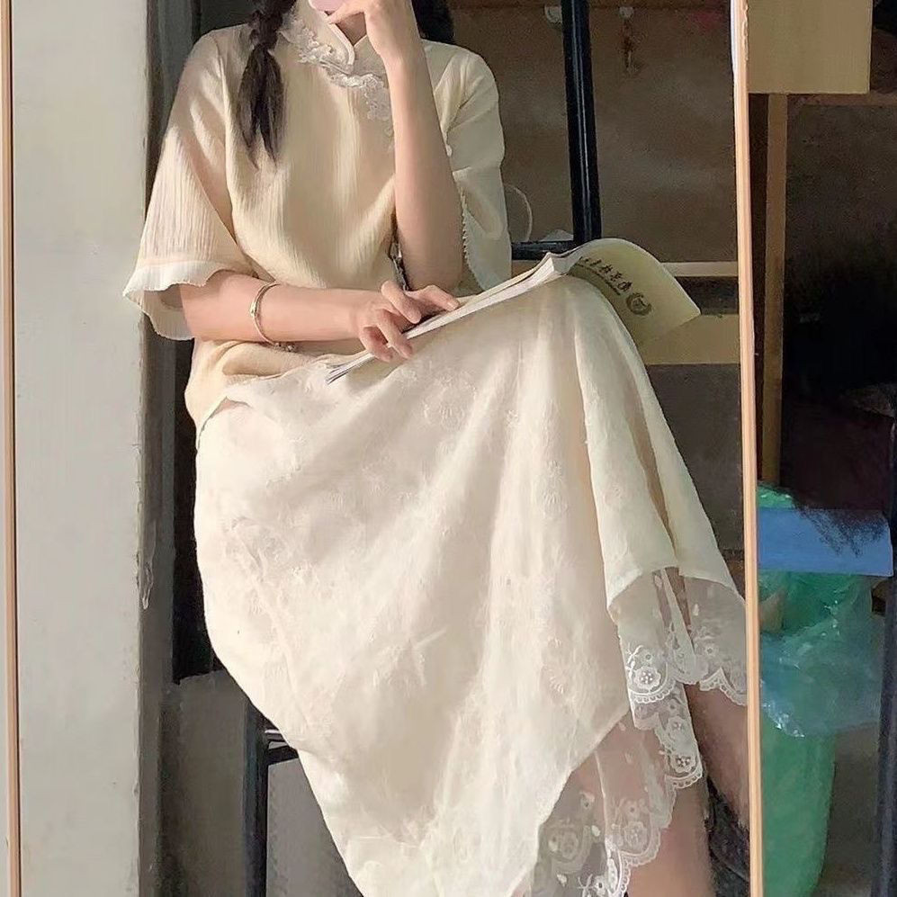 New Chinese Style Improved Hanfu Gentle Dress for Women