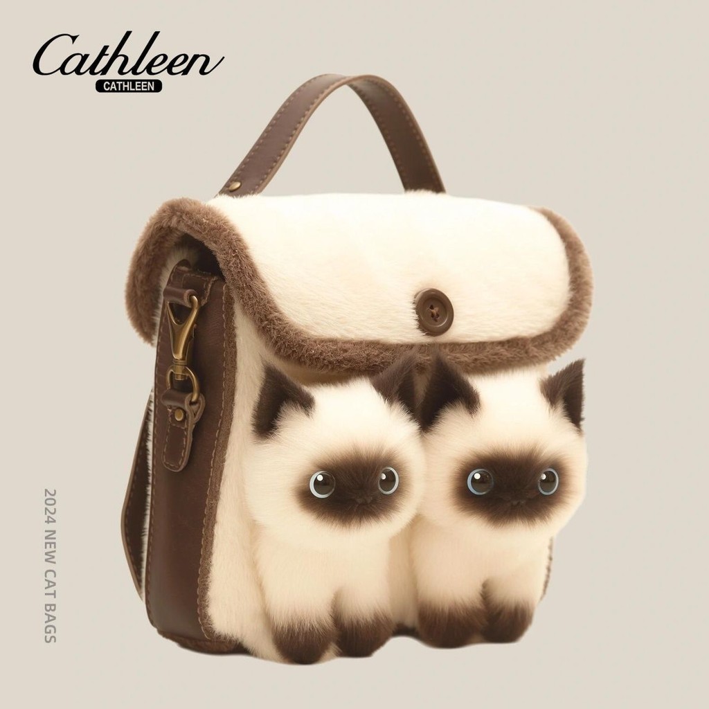 Tas Clutch Boneka Kucing Lucu Tas Kecil Plush