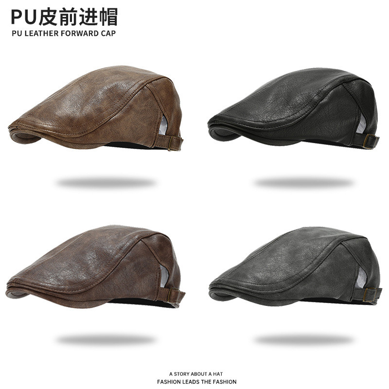 Topi Kulit Gaya Amerika untuk Pria