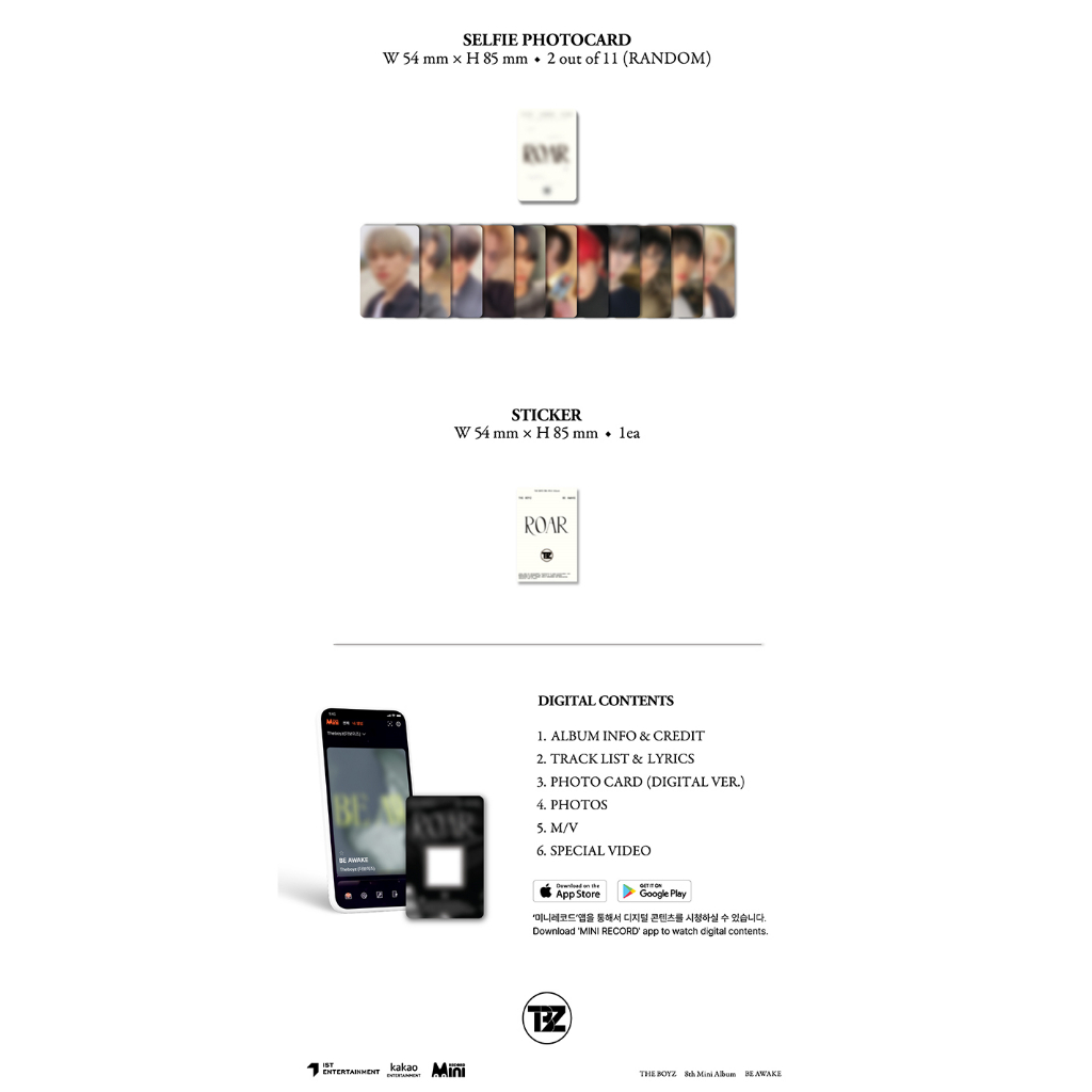 (Platform Ver) THE BOYZ - Album Mini Ke 8 BE AWAKE (ROAR)