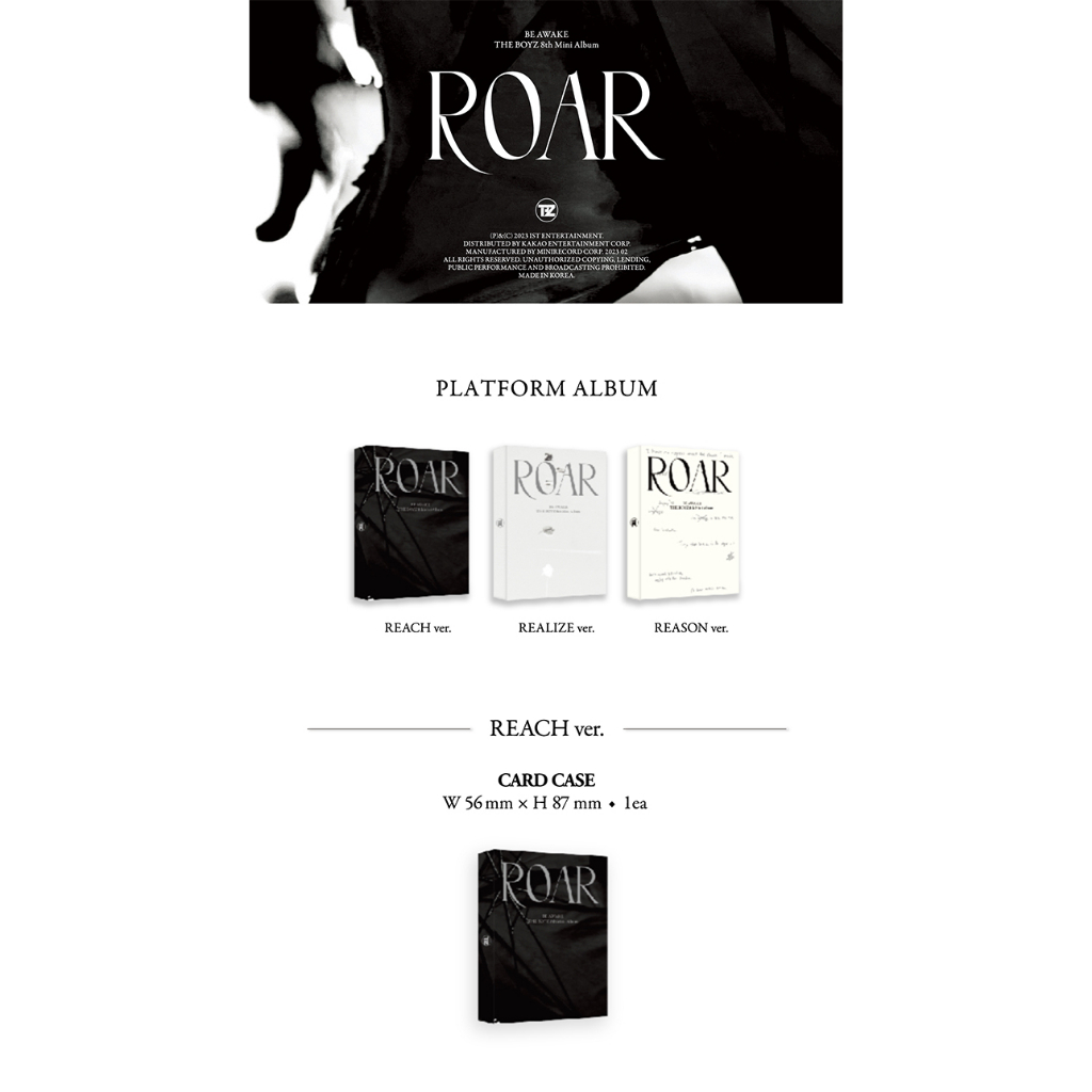 (Platform Ver) THE BOYZ - Album Mini Ke 8 BE AWAKE (ROAR)