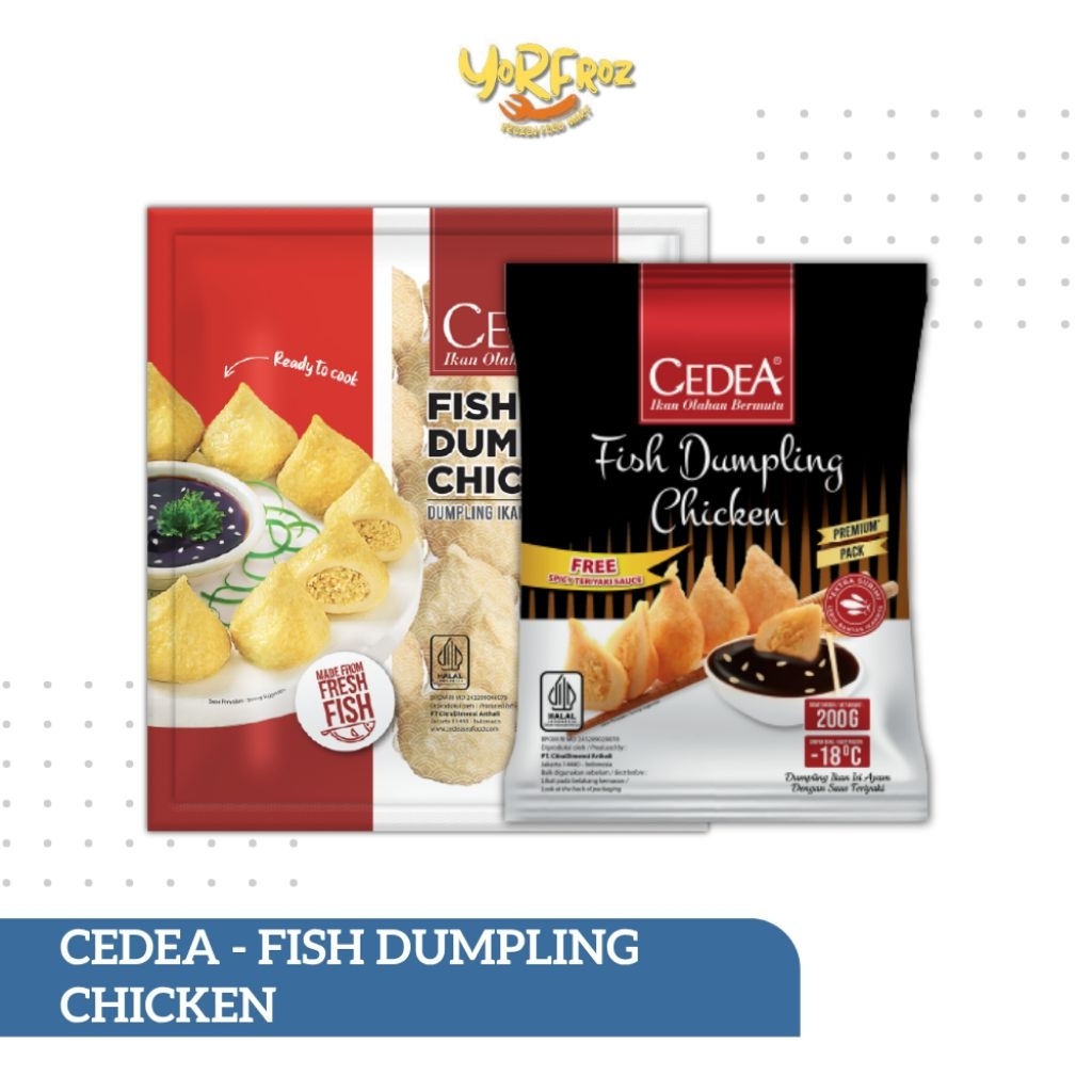 Cedea Fish Dumpling Chicken 200gr & 500gr | Dumpling Ikan isi Ayam | Suki Sukian - yorfrozmart