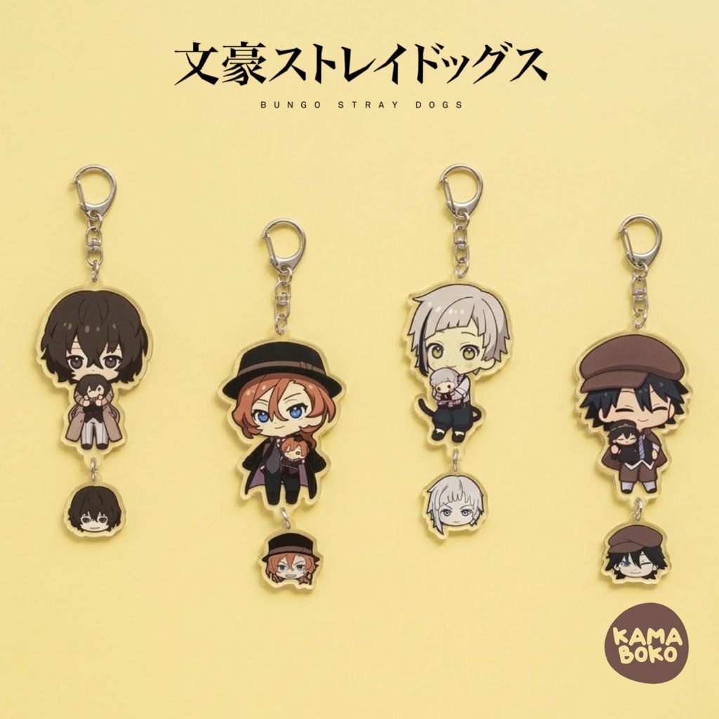 KAMABOKO-Gantungan Kunci Akrilik Keychain Bungo Stray Dogs