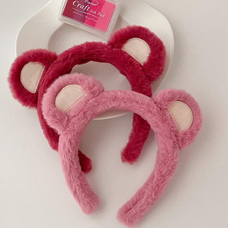 Bando Sanrio Lucu Kartun Korea/ Bando lotso Kuromi Headband Bandana Ikat Kepala Cuci Muka Wanita Mewah Import Hiasan Kepala