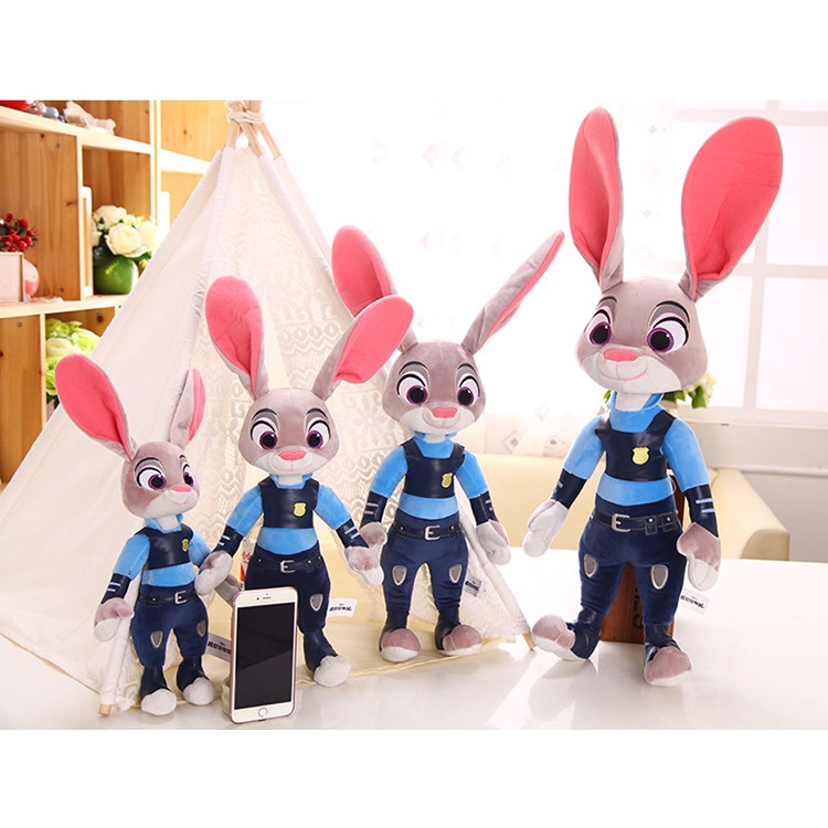 40 cm Film Zootopia Mainan Mewah Lucu Nick Wilde Kelinci Judy Hopps Plush Toys Doll Boneka Lembut Mainan Anak Hadiah