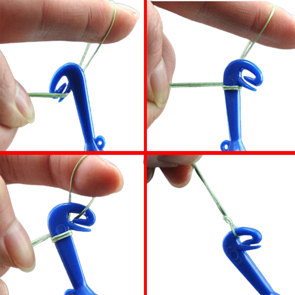 10pcs 3in1 Fishhook Detacher Portable Nonslip Fishing Hook Remover Kait Tingkat Pancing Knotter Aksesoris Alat