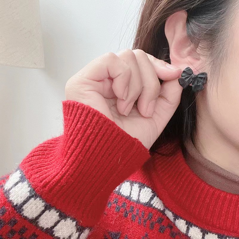 Anting Desain Pita Warna Permen frosted Gaya Korea Untuk Wanita