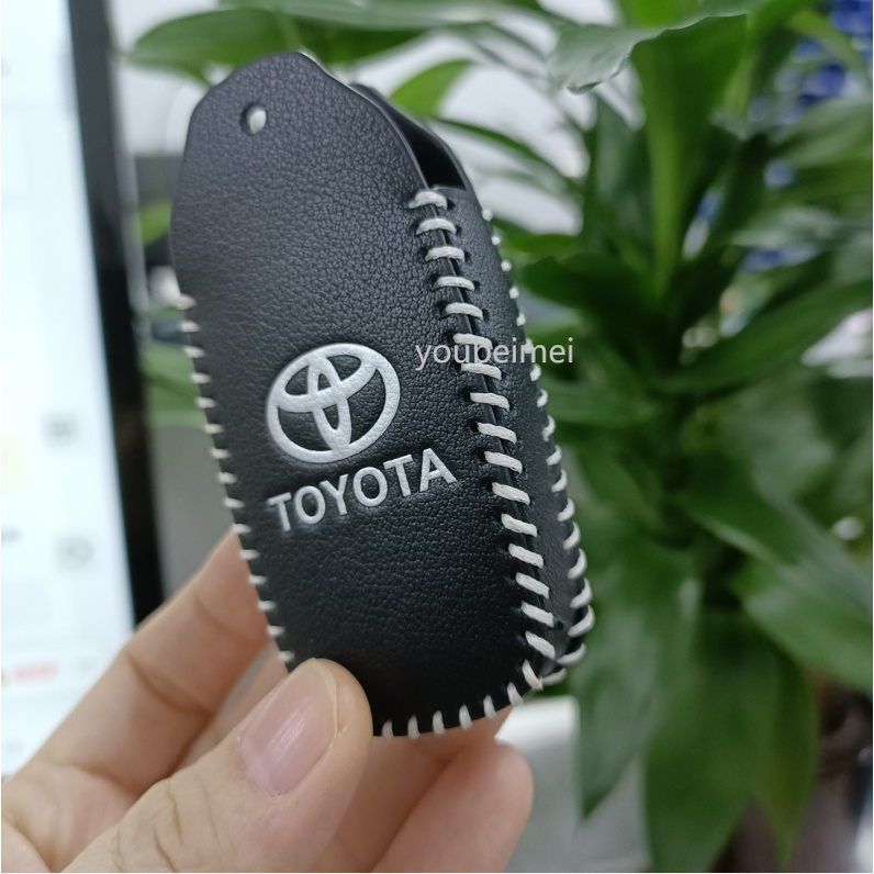 1 Pc / Casing Kunci Mobil Bahan ABS Aksen Serat Karbon Untuk Toyota RAIZE Daihatsu Rocky 2 Tombol