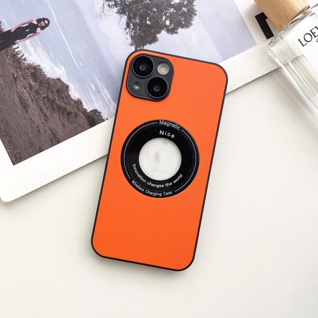 IPHONE Casing Ponsel Sederhana Dan Berkualitas Untuk Iphone14 13 12 11 Pro Max Plus Kulit Lensa Magnetik All-inclusive Jatuh Dan Shockproof Penutup Belakang