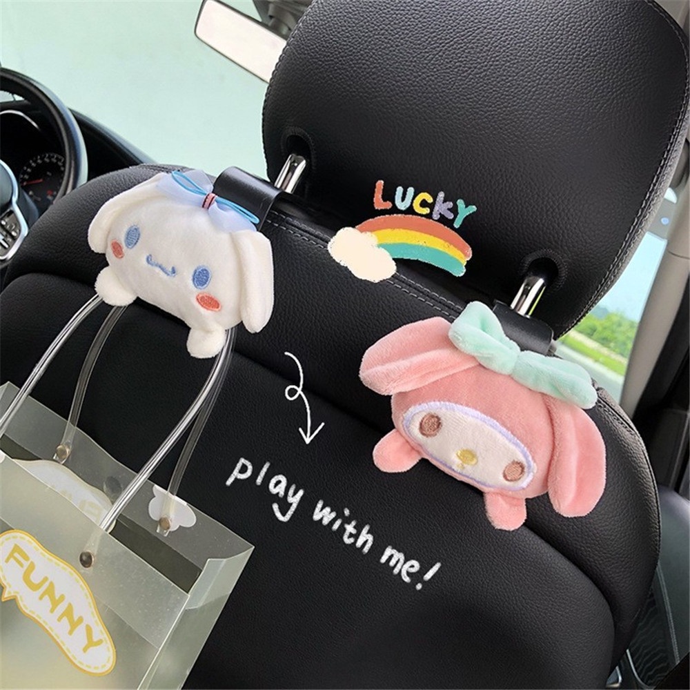 Boneka Kartun Lucu Pengait Mobil Coolomey Mainan Mewah Alat Penyimpanan Mobil