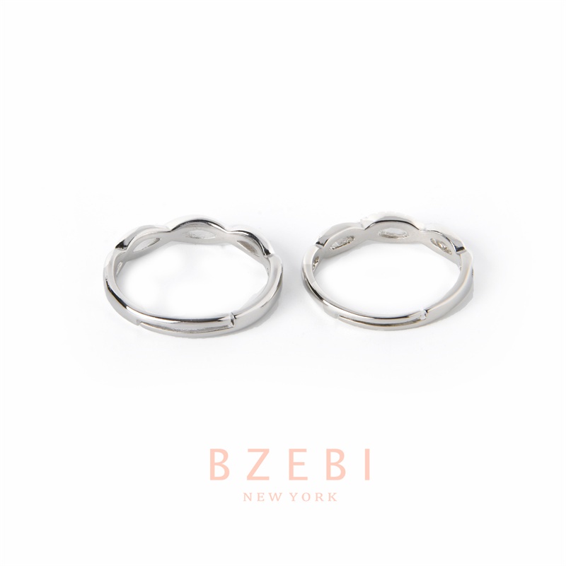 Bzebi Cincin Emas Berlian 18k, Cincin Terbuka Ajustable, Anti Karat, Gaya Korea, Aksesoris Fashion Wanita, Aksesoris Sehari-Hari, Perhiasan Premium, Hadiah Ulang Tahun Dengan Box 1144r