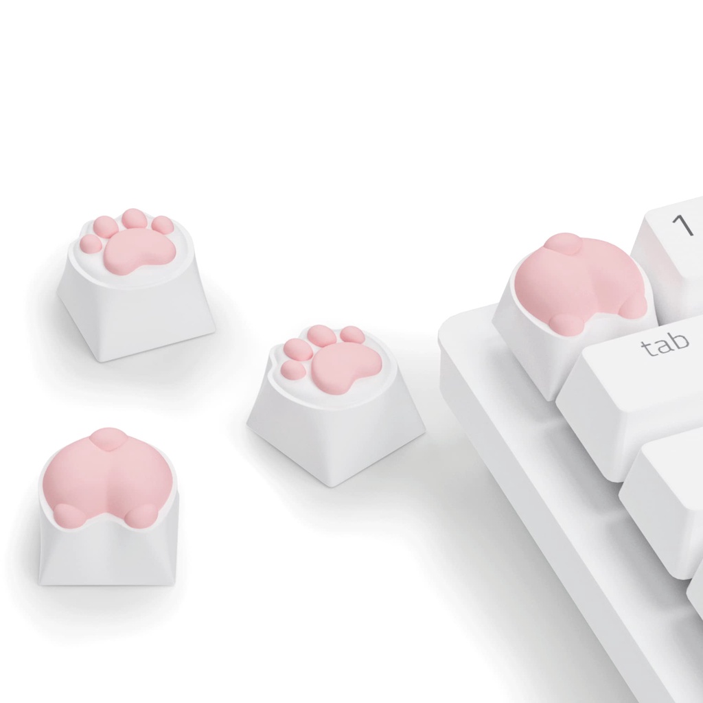 Keycap Keyboard Mekanikal Handmade Bentuk Cakar Kucing Lucu Bahan ABS R4