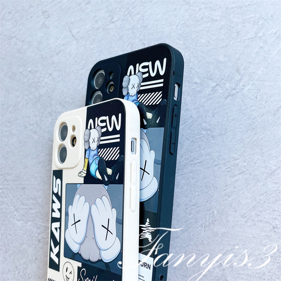 Casing Redmi 12C A1 Plus Note 11 11s 10s 10 9 9s Pro Redmi 10A 10C 10 9T 9 9C 9A Xiaomi 11Lite 11T 10TPro Poco X4 X3Pro M3Pro X3NFC Tide Brand Kaws Soft Phone Case Shockproof Protective Cover