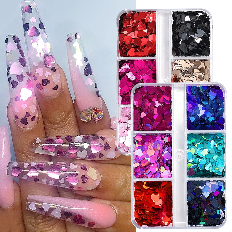 6kisi/kotak Ikatan Simpul Pesona Kuku Flatback Nail Art Perhiasan Butterfly Flower Beads Nail Rhinestones 3D Kuku Manicure Aksesoris