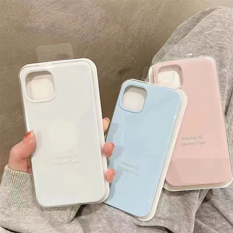 Pelindung Lensa Kamera Casing Silikon Lembut Cair Mewah Untuk Iphone11 13 12 14 14 Pro Max14 Plus All inclusive Cover Iphone 14pro case