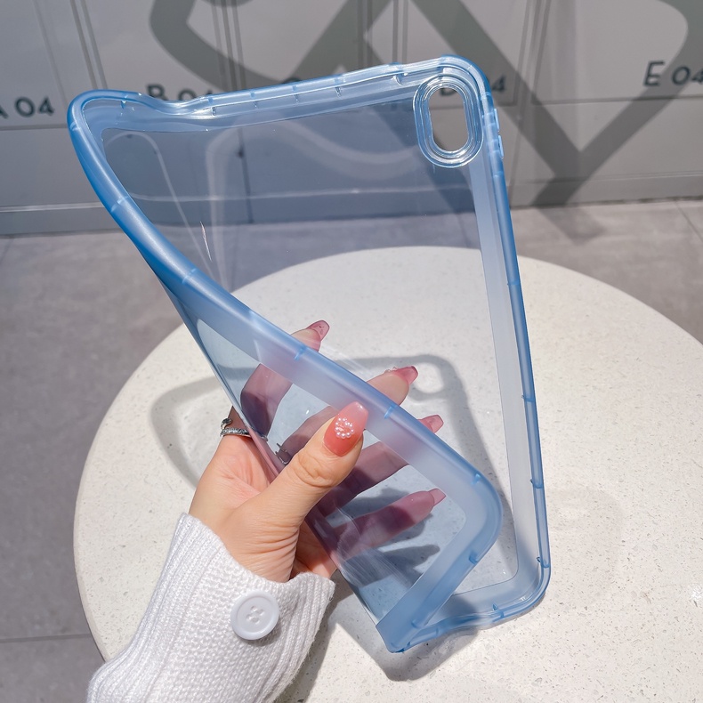 Case Untuk iPad 10.2 7th 8th 9th Air3 pro 10.5 Transparan Warna Permen Shockproof Bumper Cover Untuk iPad 9.7 pro 11air 4 5 10.9