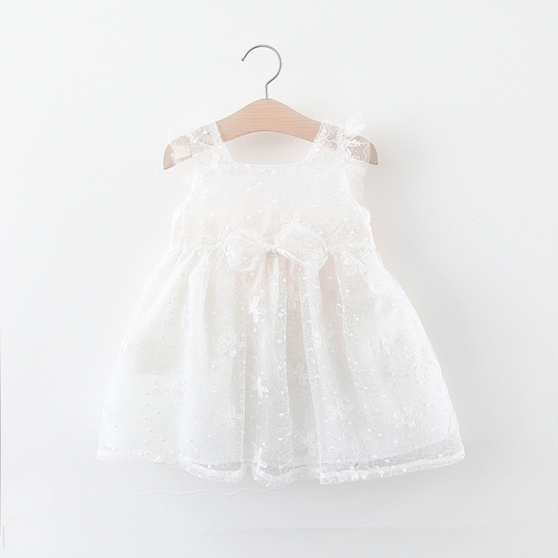 *NEW* DRESS ANAK PEREMPUAN GAUN ULANG TAHUN GAUN TUTU CANTIK MOTIF BUNGA WARNA PUTIH DAN PINK USIA ANAK 0-4 TAHUN