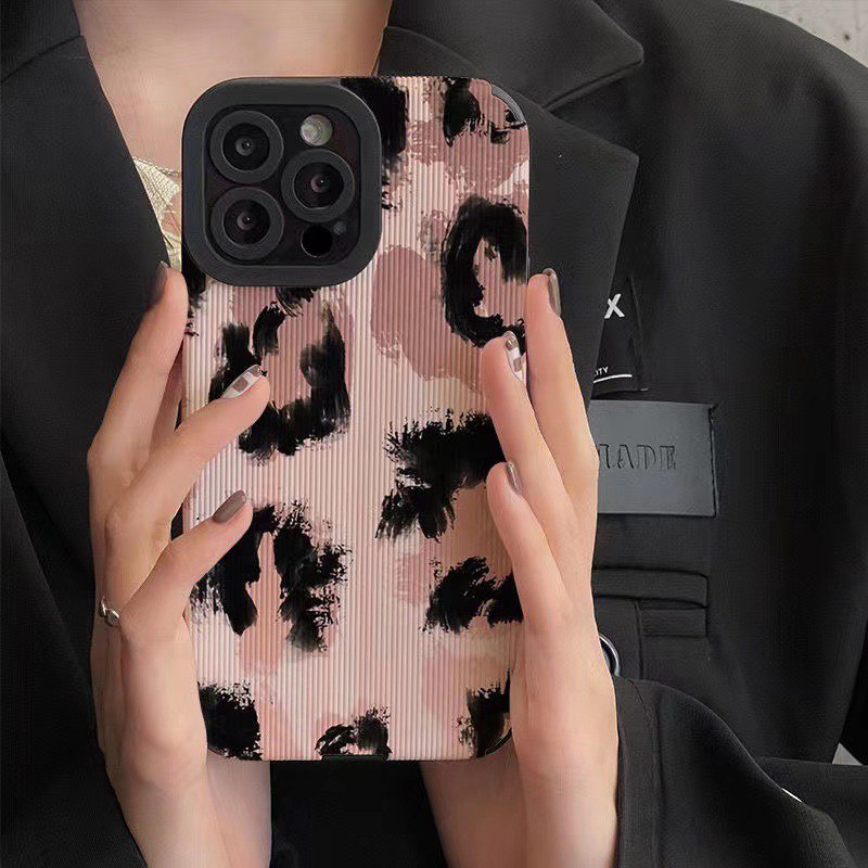 Fashion Pink Leopard Print Soft Case HP Casing VIVO V9 Y11 Y12i Y12 Y15 Y17 Y12S Y20 Y20i Y20S Y19 Y93 Y91C S1 V15 Pro Y50 Y30 Y30i V20 Z1 Pro Y52S Y31S V5 V5S V21 V23 5G Y83