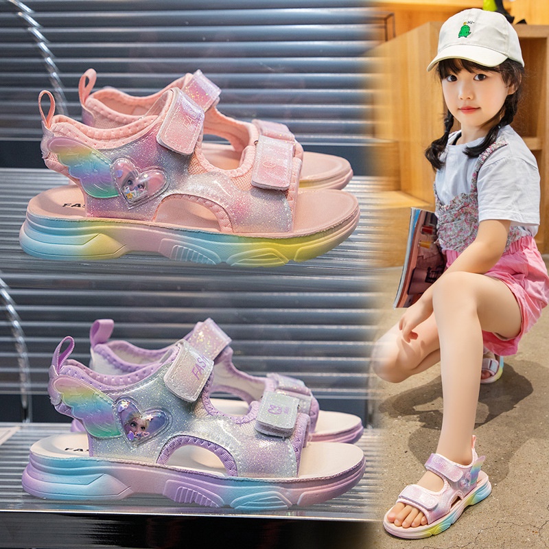 SANDAL SEPATU SENDAL JEPIT NON-SLIP ANAK PEREMPUAN DISNEY FROZEN ELSA INDOOR DAN OUTDOOR YY-6622