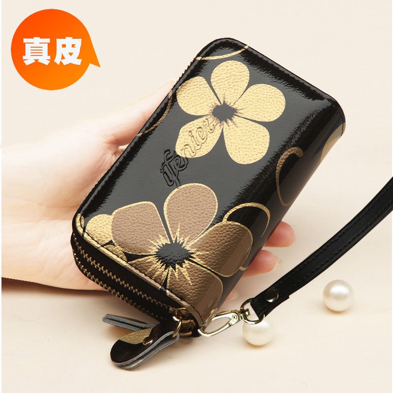 Sera leather key bag women s short small coin purse multi-function car key universal small leather storage to carry with you