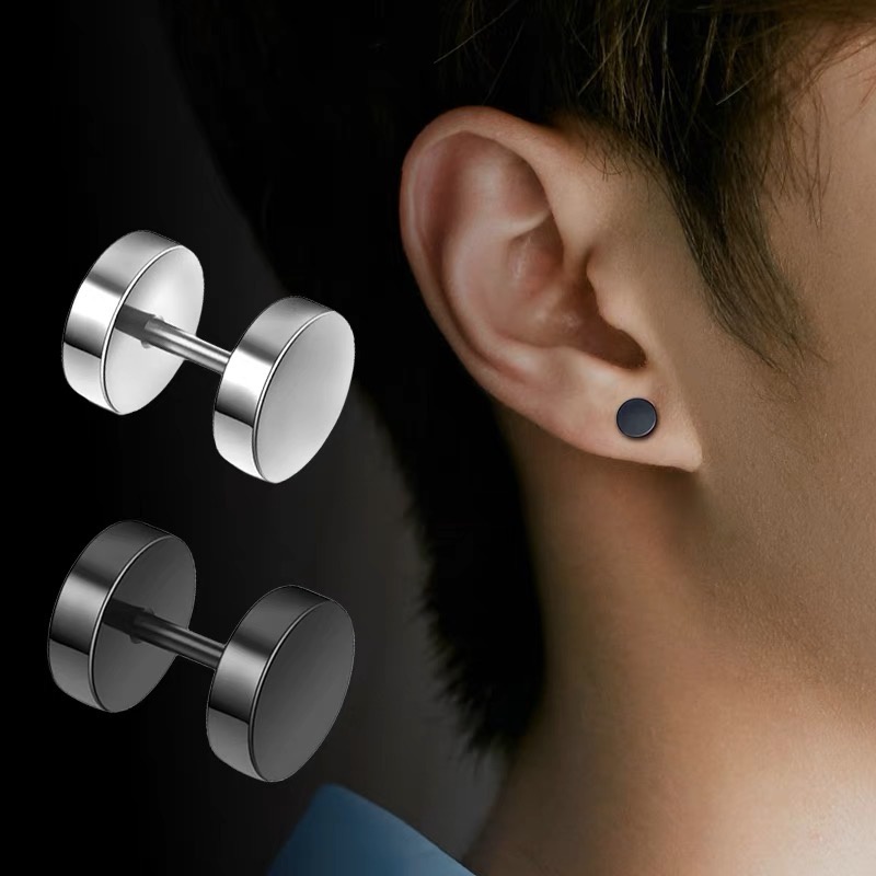 Anting Magnet Korea Titanium Steel Non Tindik Unisex