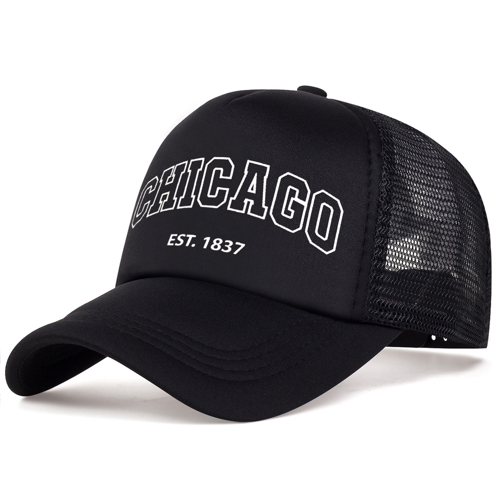 Aneka Gaya Topi Jaring fashion Kasual Topi Baseball Pria Berujung Lima Bintang/YAMAHA/CHICAGO label Topi trucker Wanita hat