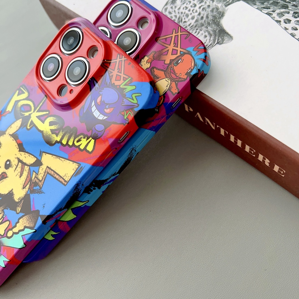 Graffiti sprite PC lens protection with dust screen enclosure IPHONE 14 Pro Max 13 Pro Max 12 Pro Max 11 Promax case